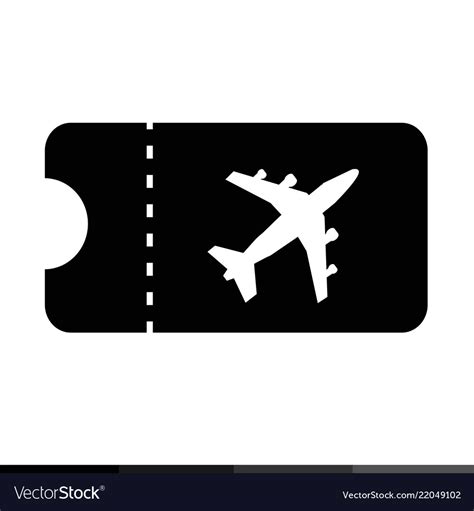 Plane ticket icon design Royalty Free Vector Image