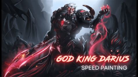 Painting God king Darius (skin) - League of Legends Splash Art - YouTube