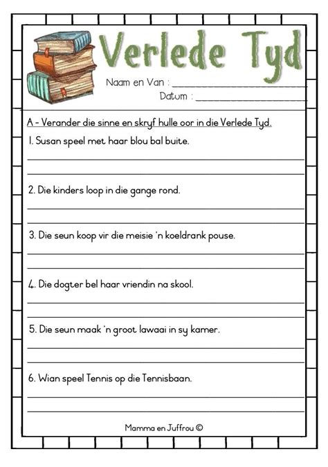 Graad 4 Graad 5 Graad 6 Afrikaans Werkkaart Verlede Tyd – Modafinil24