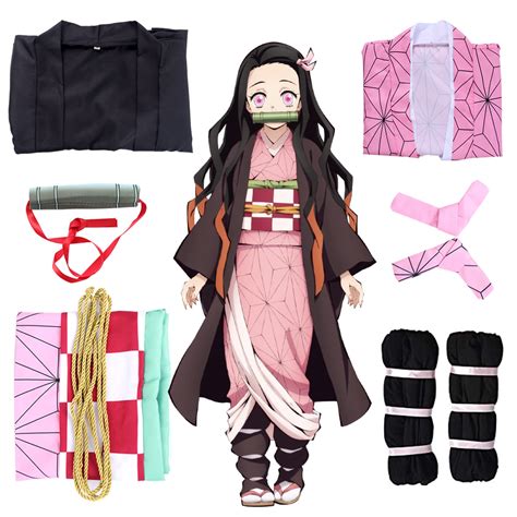 Buy Nezuko Cosplay Outfits Demon Slayer Cosplay Costume Kamado Nezuko ...