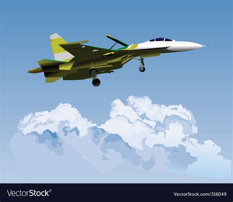 Air force jet Royalty Free Vector Image - VectorStock