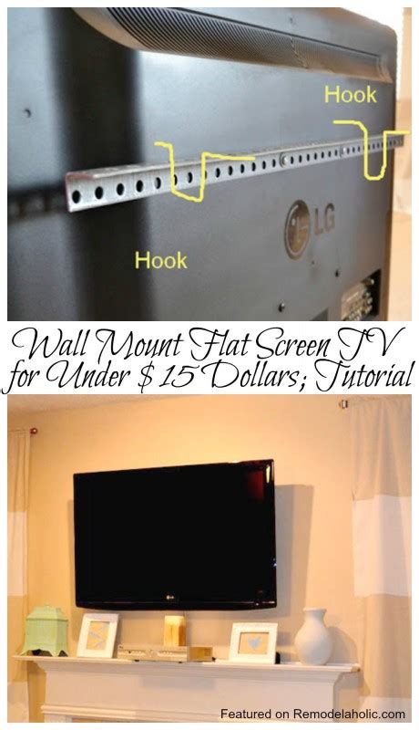 Remodelaholic | Wall Mount Your Flat Screen TV for Under $15 Dollars