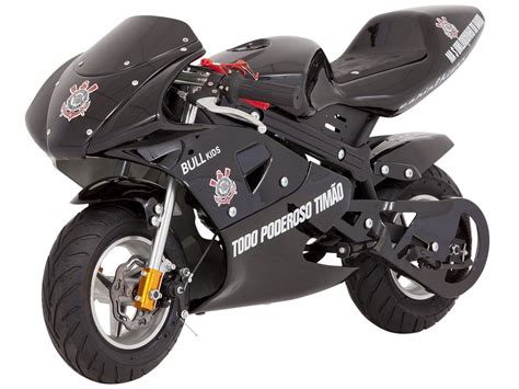 Mini Moto Infantil Corinthians BKR6 49cc Motor 2 Tempos Vel Máxima 35km ...