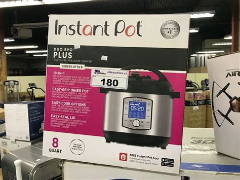 INSTANT POT DUO EVO PLUS 10-IN-1 8 QUART PRESSURE COOKER - Able Auctions