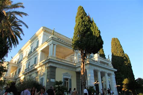 Achilleion Palace, Corfu, Greece ('The Villa of Achilleion, erected for the Empress Elizabeth of ...