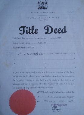 The Process of Transferring a Land Title Deed in Kenya | by Kadenge ...