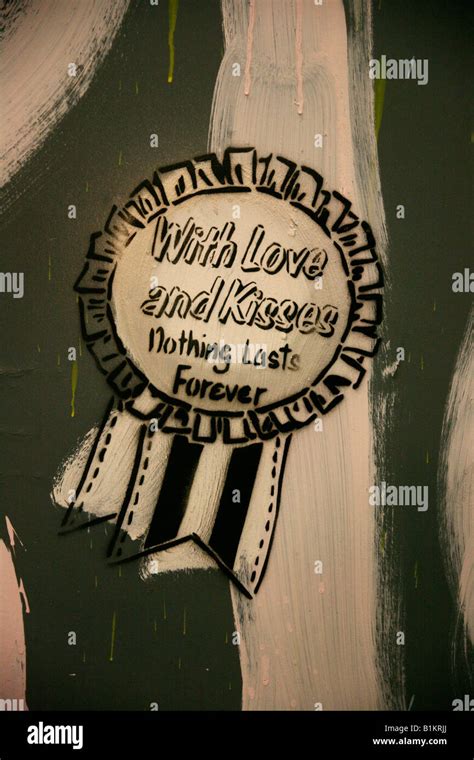 With love and kisses, graffiti, London Stock Photo - Alamy