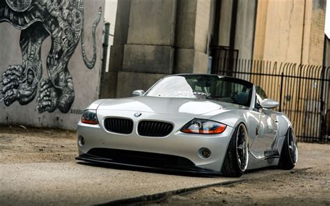 Download wallpapers BMW Z4, stance, e85, tuning, german cars, supercars ...