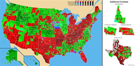 2008 Democratic Party Presidential Primary Gallery – Ryne Rohla Maps and Data