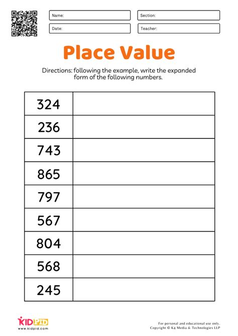 Math Expanded Form Worksheets for Grade 2 - Kidpid