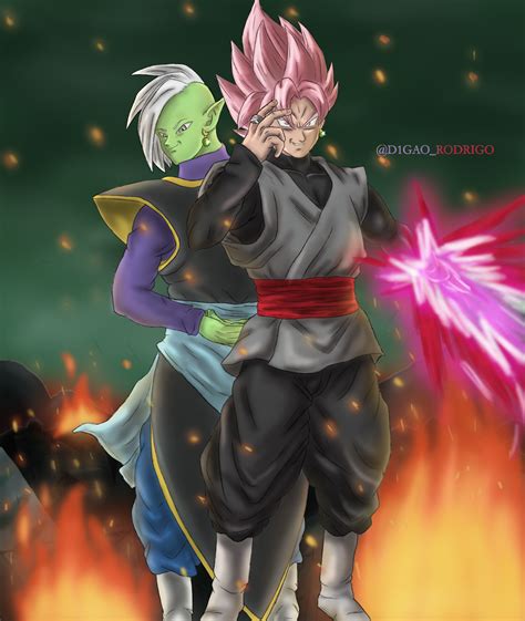 ArtStation - Goku Black And Zamasu (Dragon Ball Super) Finished