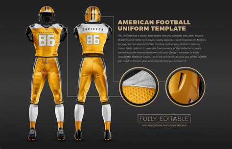 TouchDown Football Uniform Mockup :: Behance