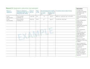 Thermometer Calibration Log Example - Fill and Sign Printable Template Online