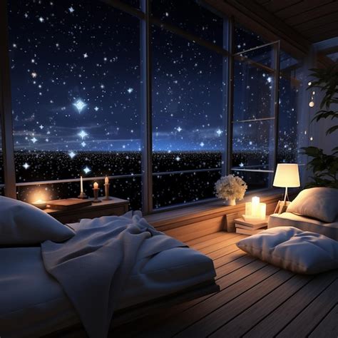 Premium Photo | A Room with a Celestial View