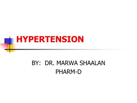 PPT - HYPERTENSION PowerPoint Presentation, free download - ID:5436370