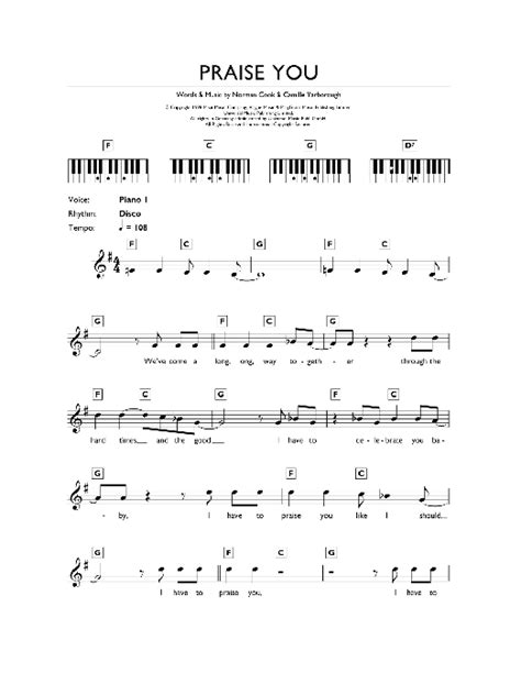 Praise You | Sheet Music Direct