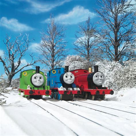 Image - Percy,ThomasandJamesWinterPromo.jpg | Thomas the Tank Engine ...