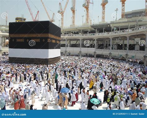 The Holy Kaaba is the Center of Islam Inside Masjid Al Haram in Mecca ...