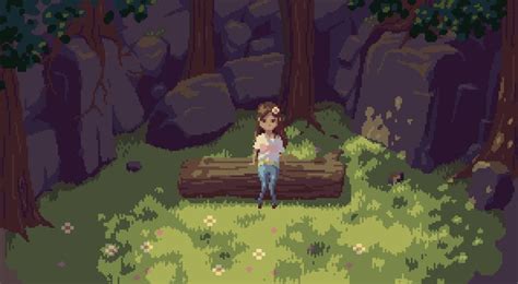 In the forest on a summer day by NostalgicTree | Anime pixel art, Pixel art games, Pixel art