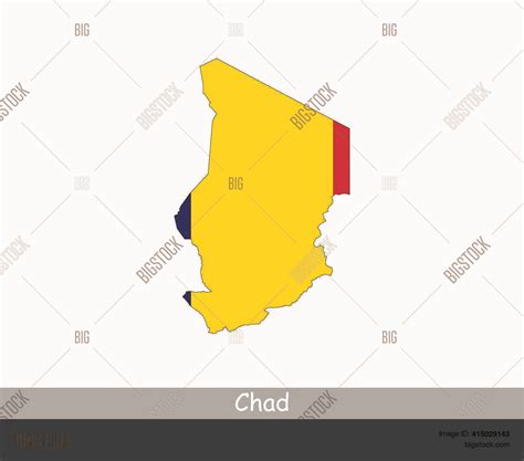 Chad Map Flag. Map Vector & Photo (Free Trial) | Bigstock