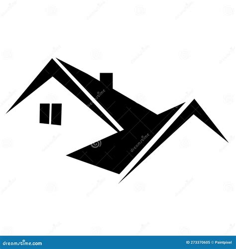 Housetop Roof Icon stock vector. Illustration of build - 273370605