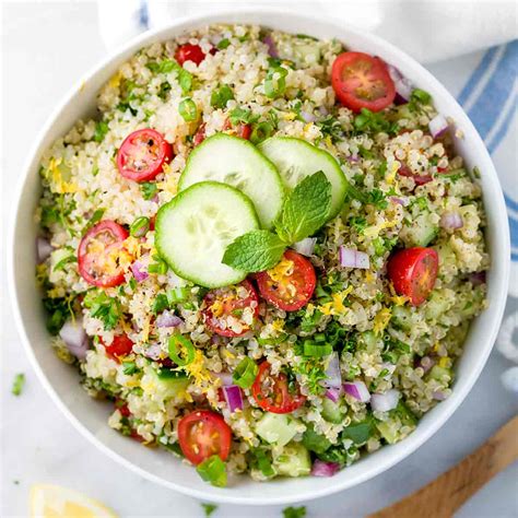 Quinoa Tabbouleh with Lemon Garlic Dressing - Jessica Gavin