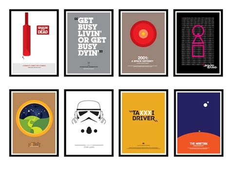 Minimalist Movie Posters Movie Home Decor Movie Gift Movie - Etsy UK