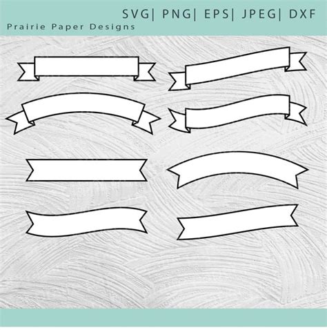 Banner Svg-ribbon Svg-label Svg-scroll Clipart-cut Files for - Etsy