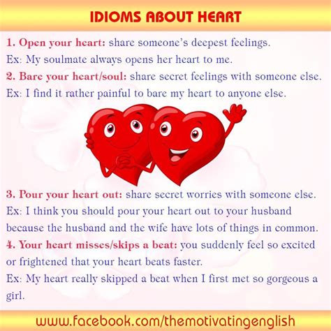 Idioms about heart.