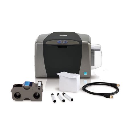 CSD | Fargo DTC1250e Single Side Printer Kit with Ribbons, Cards ...