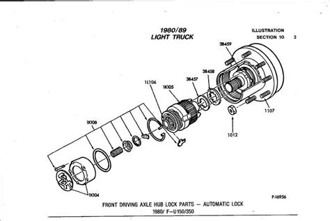 Chevy Manual Locking Hub Diagram