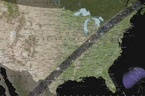 Solar Eclipse 2024 Map Shows Where Sun Will Be Blocked by Moon on April ...