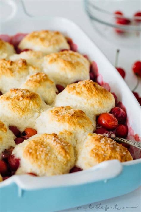 Classic Sour Cherry Cobbler - Easy Homemade Sour Cherry Cobbler