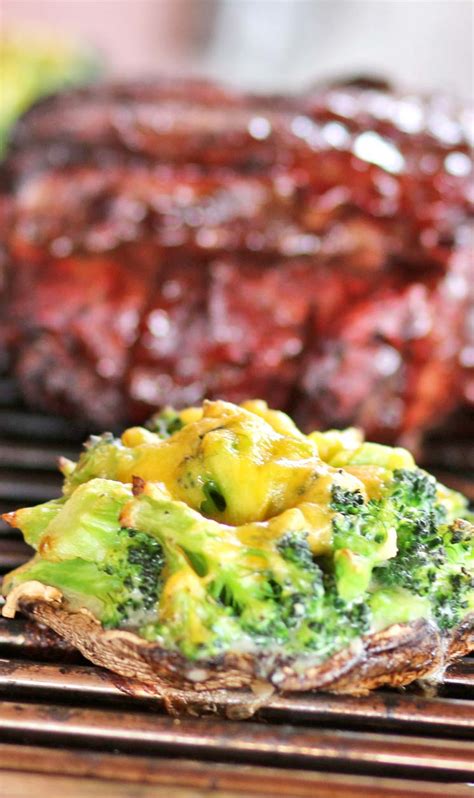 Grilled Portabella Mushrooms with Broccoli and Cheese - Recipes Food ...