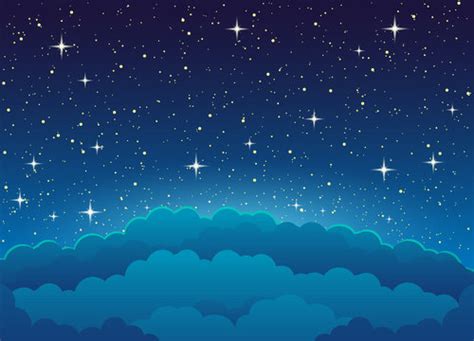 Night Sky Background Cartoon