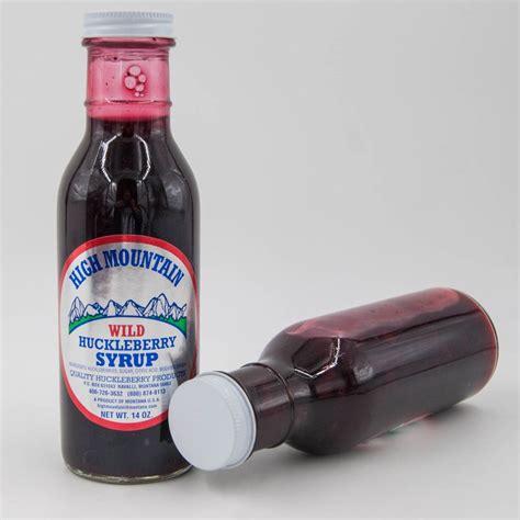 Wild Huckleberry with Berries Syrup, 14 oz. | Made in Montana | Mountain Syrup - Hi-Country ...