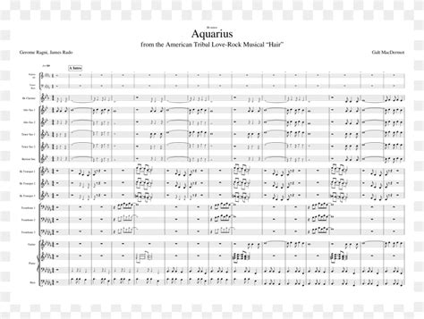 Aquarius Sheet Music Composed By Galt Macdermot 1 Of - Ride Samuel R ...