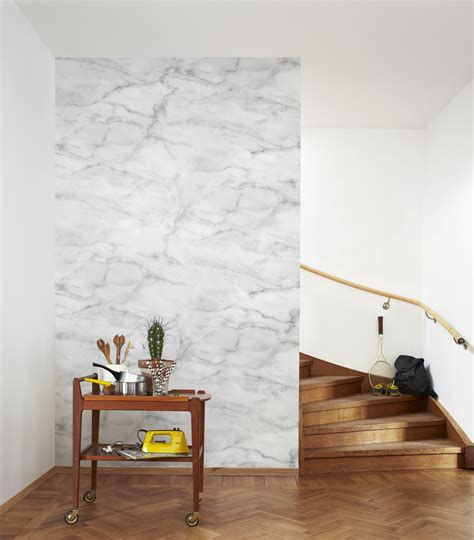 Faux Tile + Marble Wallpaper — decor8