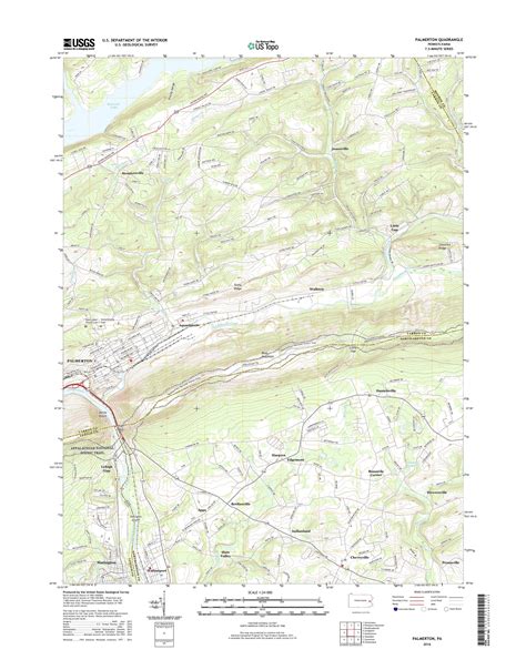 MyTopo Palmerton, Pennsylvania USGS Quad Topo Map