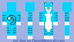 blue cat Minecraft Skin