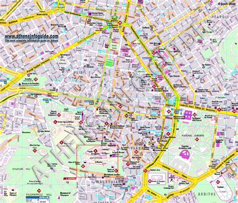 Map of Athens - TravelsMaps.Com