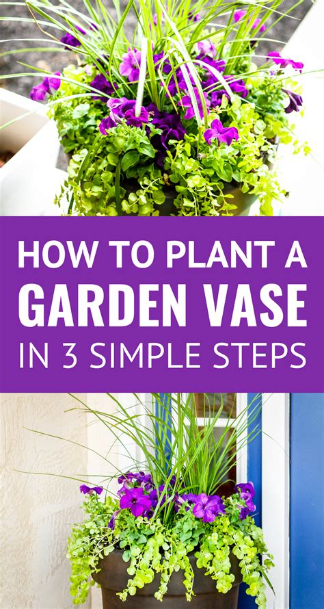 How To Plant Flowers In A Pot In 3 Easy Steps -- 3 simple steps to ...