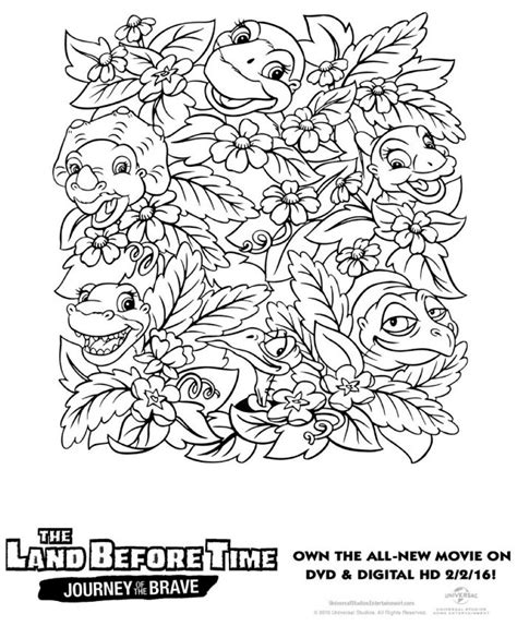 Free Printable Land Before Time Coloring Page - Mama Likes This