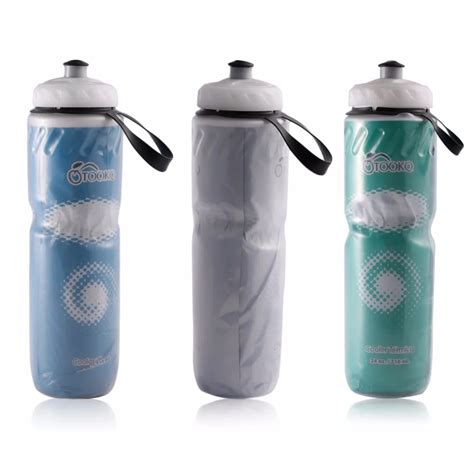 27.5*7 CM Portable Outdoor Insulated Water Bottle Bicycle Bike Cycling Sport Plastic Water Cup ...