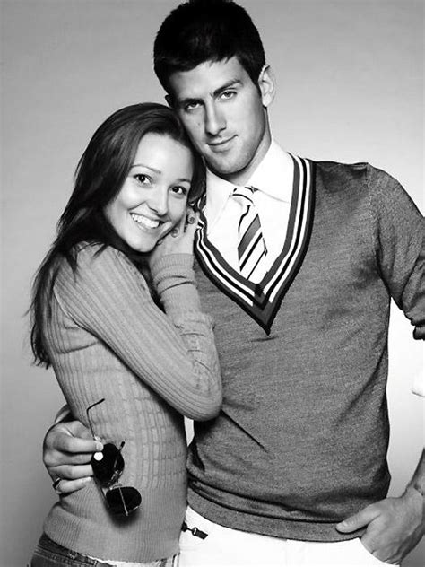 Beautiful B&W: Novak Djokovic and girlfriend