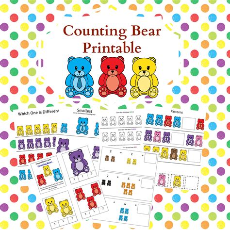 Counting Bears Printable