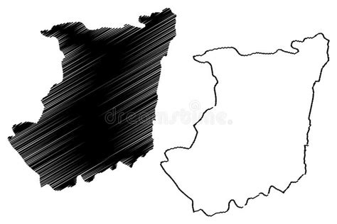 North Kivu Province Map Vector Stock Vector - Illustration of geography ...