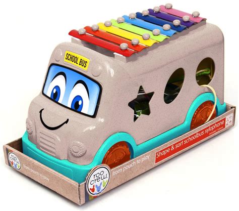 All Brands Toys Roo Crew Eco Wood 2.0 School Bus Xylophone & Shape Sorter | Buy online at The Nile