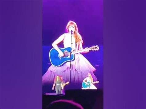 Taylor swift sings Long Live with Koi Fish guitar from Speak Now Tour at The Eras Tour Kansas ...