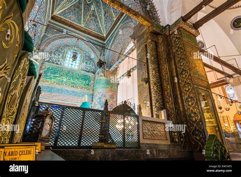 Mevlana’s Tomb inside Mevlana Museum, Konya, Turkey Stock Photo ...